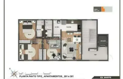 Apartamento com 3 quartos à venda na Rua Marte, Ana Lúcia, Sabará