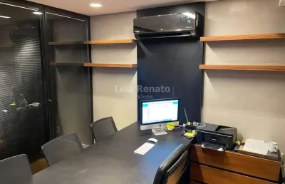 Sala comercial mobiliada para locação no parque avenida.