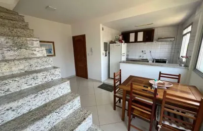 Cobertura duplex 3 quartos sendo 2 suítes para alugar anual , 120 m² - enseada azul - guarapari-es