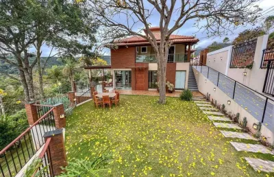 Casa duplex á venda com 6 suítes - aracê - domingos martins-es