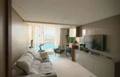 Apartamento á venda 2 quartos sendo 1 suíte, mobiliado, 1 vaga -  centro - guarapari-es