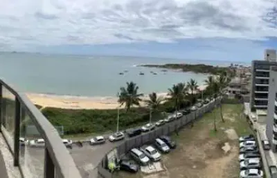 Cobertura á venda 4 quartos sendo 2 suítes, vista eterna para mar, enseada azul - guarapari-es