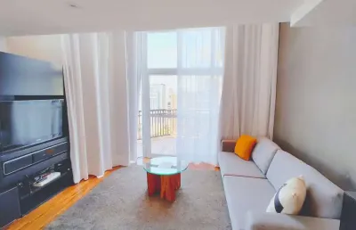 Apartamento mobiliado e equipado com 82m² com 1 suíte, 1 vaga para locação na vila olímpia, são pau