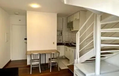 Apartamento 1 dorm. (suite) duplex para alugar, 52m², 1 vaga, mobiliado, r$3.700,00, jardins - são