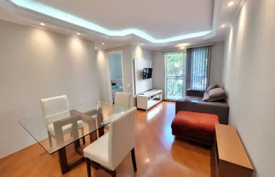 Apartamento mobiliado de 2 dormitórios sendo 1 suite ,1 vaga, com lazer completo a 600m do metrô kl