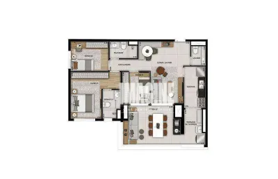 Apartamento no belém com 3 dormitórios sendo 1 suíte, 1vaga, 96 m²