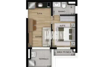 Apartamento na vila matilde com 1 dormitório sendo 1 suíte, 34 m²