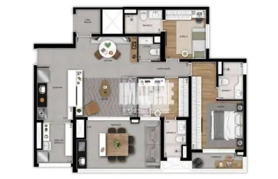 Apartamento na vila prudente com 3 dormitórios sendo 3 suítes, 2 vagas, 118 m²
