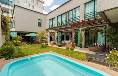Casa em condomínio fechado com 4 quartos à venda na rua eduardo sprada, 630, campo comprido, curitiba por r$ 8.500.000