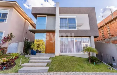 Casa em condomínio fechado com 6 quartos à venda na rua hermenegildo luca, 101, santa felicidade, curitiba por r$ 3.990.000