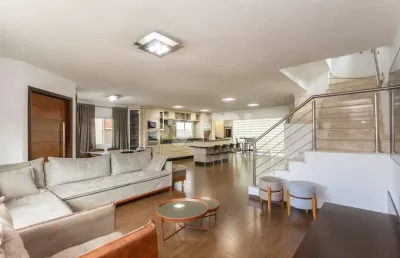 Casa em condomínio fechado com 4 quartos à venda na rua doutor lubumir viergbiski, 220, campo comprido, curitiba por r$ 2.290.000