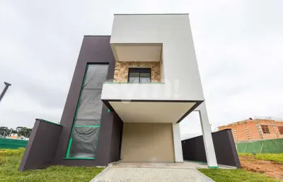 Casa em condomínio fechado com 3 quartos à venda na rua irma schreiner maran, 503, santa cândida, curitiba por r$ 869.000