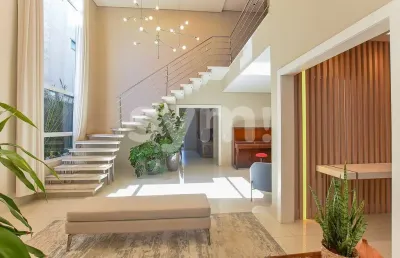 Casa em condomínio fechado com 3 quartos à venda na rua francisco krainski, 283, são lourenço, curitiba por r$ 3.490.000