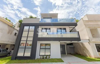 Casa em condomínio fechado com 3 quartos à venda na avenida cândido hartmann, 5118, santa felicidade, curitiba por r$ 1.746.000