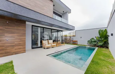 Casa em condomínio fechado com 4 quartos à venda na rua professor alberto krause, 1150, tanguá, almirante tamandaré por r$ 2.900.000