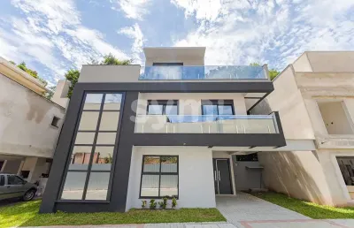 Casa em condomínio fechado com 3 quartos para alugar na avenida cândido hartmann, 5118, santa felicidade, curitiba por r$ 15.000