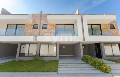 Casa em condomínio fechado com 3 quartos à venda na rua marechal lott, 221, santa felicidade, curitiba por r$ 1.190.000