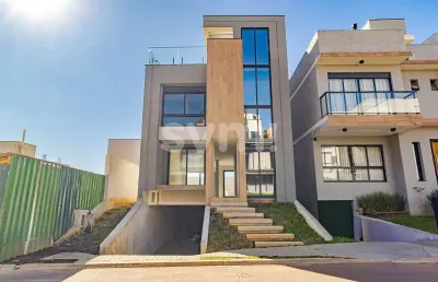 Casa em condomínio fechado com 3 quartos à venda na rua irma schreiner maran, 475, santa cândida, curitiba por r$ 1.597.000