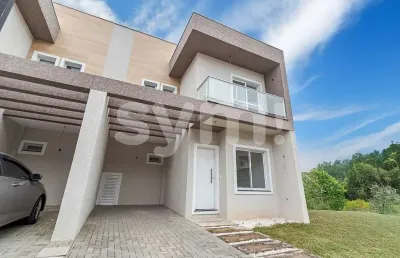 Casa em condomínio fechado com 3 quartos à venda na rua íris antônio campos, 369, campo comprido, curitiba por r$ 719.900