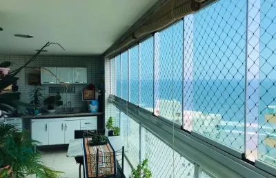 Apartamento com 3 dormitórios à venda, 142 m² por r$ 895.000,00 - caiçara - praia grande/sp