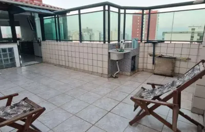 Cobertura com 3 dormitórios à venda, 176 m² por r$ 690.000,00 - ocian - praia grande/sp