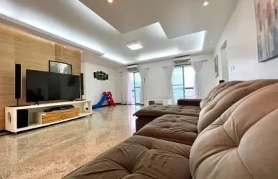 Venda de cobertura com 4 quartos e piscina privativa canto do forte, 380m² por r$ 2.700.000,00 -  praia grande/sp