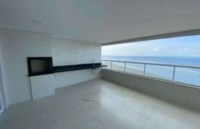 Apartamento com 3 dormitórios à venda, 140 m² por r$ 1.800.000,00 - caiçara - praia grande/sp