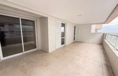 Vista mar! financiamento direto, 03 dorm c/ suíte, 02 vagas. alto padrão, caiçara - praia grande