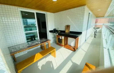 Apartamento com 2 dormitórios à venda, 95 m² por r$ 693.000,00 - vila guilhermina - praia grande/sp