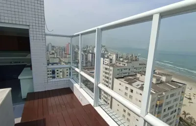 Cobertura com 4 dormitórios à venda, 157 m² por r$ 1.990.000,00 - ocian - praia grande/sp