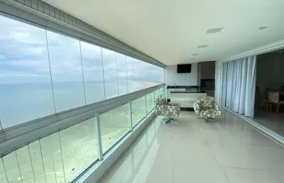 Apartamento com 3 dormitórios para alugar, 192 m² - canto do forte - praia grande/sp