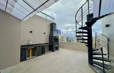 Cobertura com 3 dormitórios à venda, 300 m² na tupi - praia grande/sp