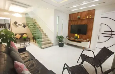 Sobrado com 2 dormitórios à venda, 119 m²  - vila caiçara - praia grande/sp