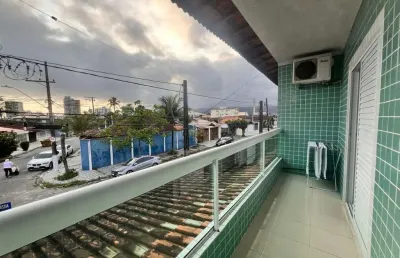 Sobrado com 3 dormitórios à venda, 121 m² - maracanã - praia grande/sp