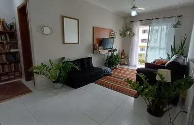 Apartamento com 1 dormitório para alugar, 55 m² - tupi - praia grande/sp