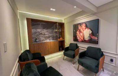 Apartamento alto padrão disponível para venda e locação definitiva no bairro tupi - praia grande