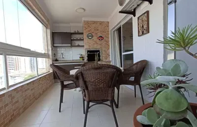 Apartamento com 3 dormitórios à venda, 117 m²  - vila guilhermina - praia grande/sp