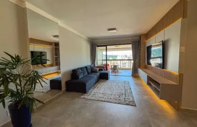 Apartamento com 3 suítes, linda vista livre no bairro canto do forte em praia grande
