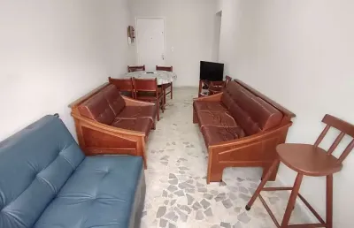 Apartamento com 1 dormitório para alugar, 52 m² - tupi - praia grande/sp
