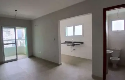 Apartamento novo com 2 quartos, no caiçara - praia grande/sp