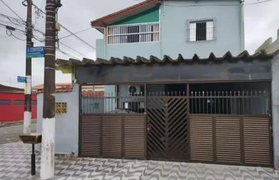 Sobrado com 4 dormitórios à venda, 250 m² - maracanã - praia grande/sp