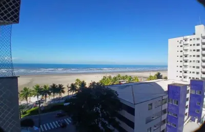 Apartamento frente mar, com 3 suites na aviaçao - praia grande/sp