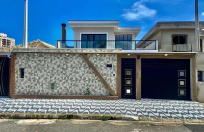 Sobrado com 3 dormitórios à venda, 185 m² - balneário flórida - praia grande/sp