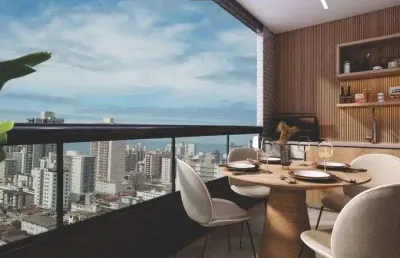 Apartamento lançamento na guilhermina em praia grande - sp
