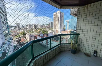 Apartamento com 3 dormitórios para alugar, 121 m² por r$ 4.000,01/mês - canto do forte - praia grande/sp
