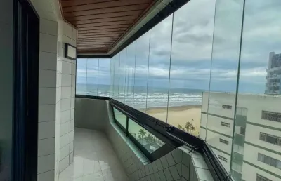 Apartamento com vista mar e 1 dormitório à venda em tupi - praia grande