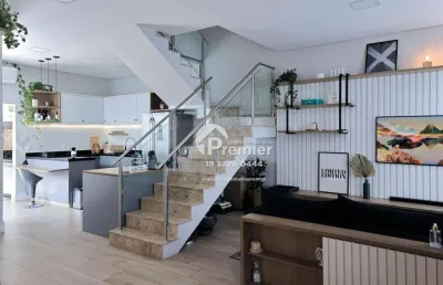 Porteira fechada - casa com 3 dormitórios à venda, 170 m² por r$ 1.490.000 - jardim park real - indaiatuba/sp