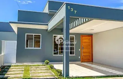 Casa com 3 dormitórios para alugar, 105 m² por r$ 5.522/mês - jardim park real - indaiatuba/sp