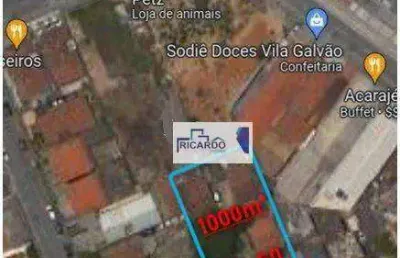 Terreno à venda, 1000 m² por r$ 3.000.000,00 - vila galvão - guarulhos/sp