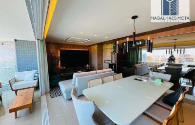 Apartamento com 4 dormitórios à venda, 177 m² por r$ 2.250.000,00 - guararapes - fortaleza/ce